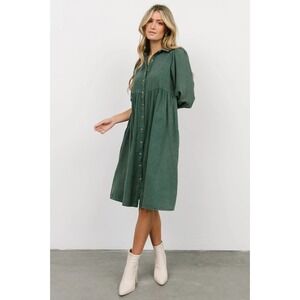 Baltic Born Green Button-Down Dress